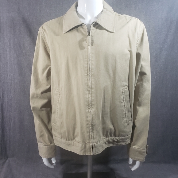St. John's Bay Other - St Johns Bay Tan 100% Cotton Men's Jacket Size L